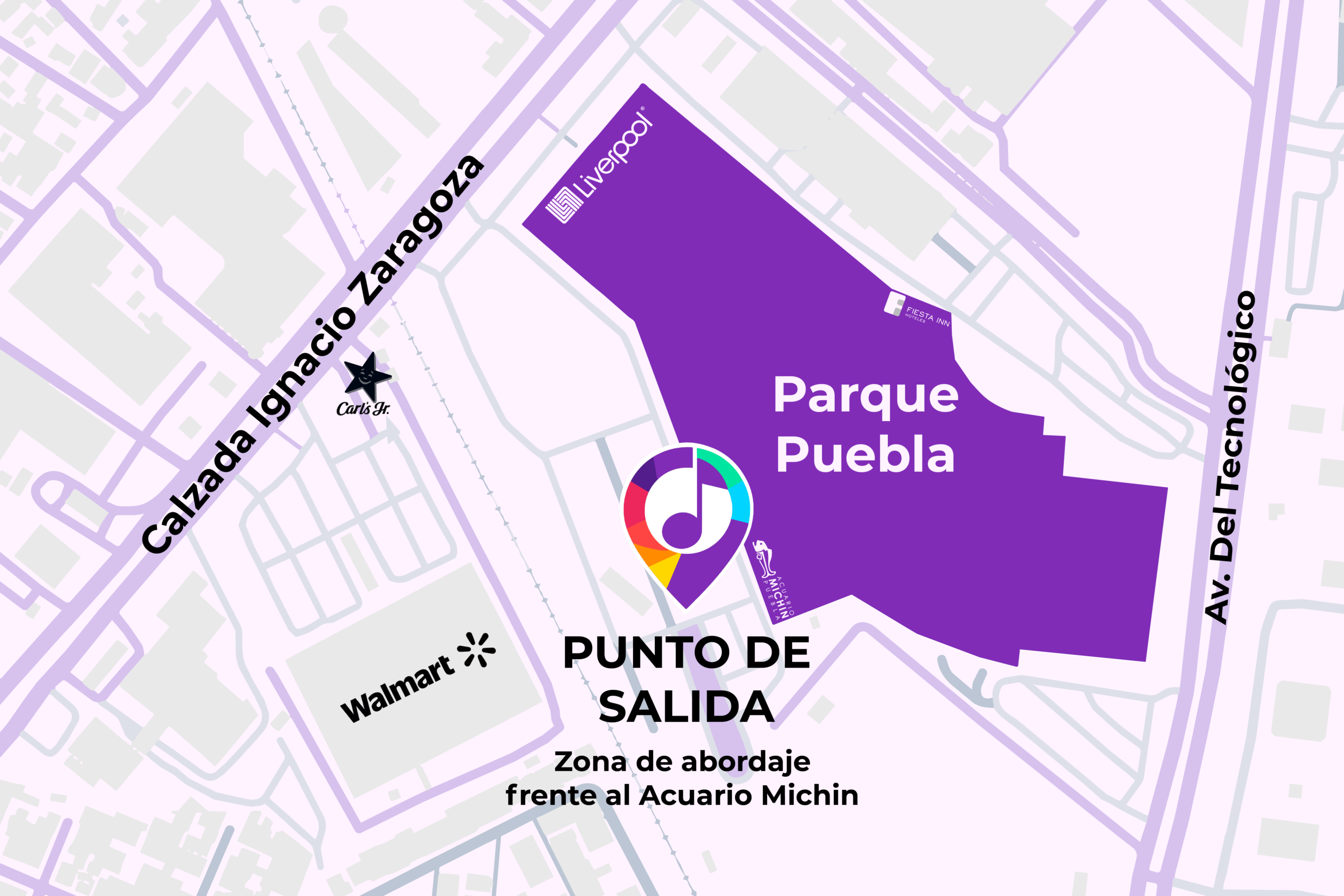Croquis del punto de salida JoyRides